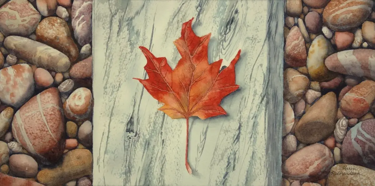 Canada Rocks! #3, Watercolour On Panel, 6 X 12" 1