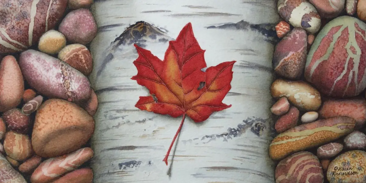 Canada Rocks! #4, Watercolour On Panel, 6 X 12" (Sold) 1