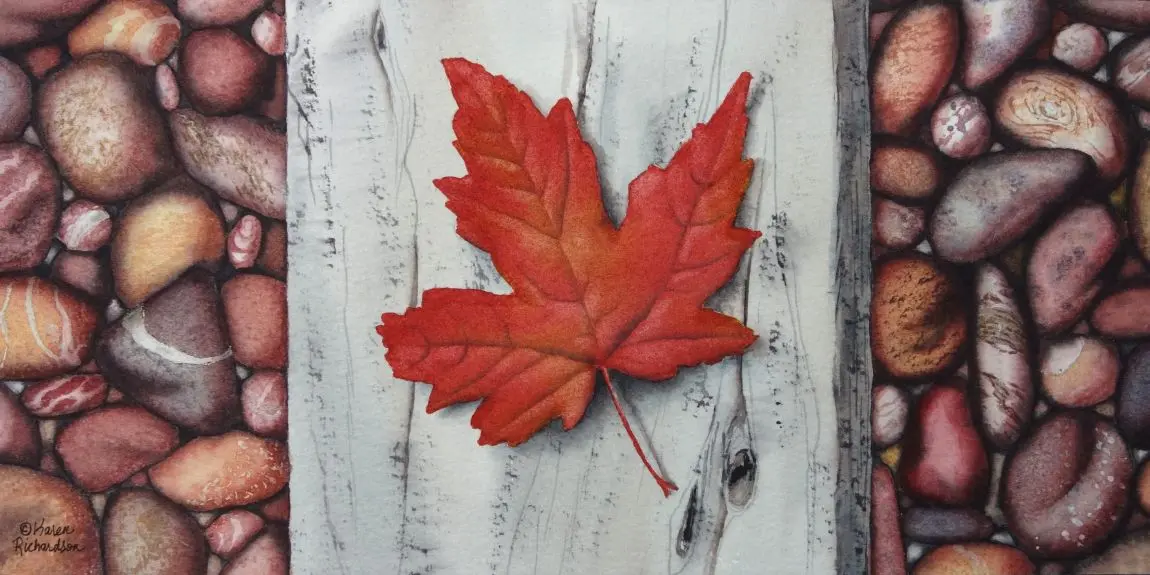 Canada Rocks! #6, Watercolour On Panel, 6 X 12" (Sold) 1
