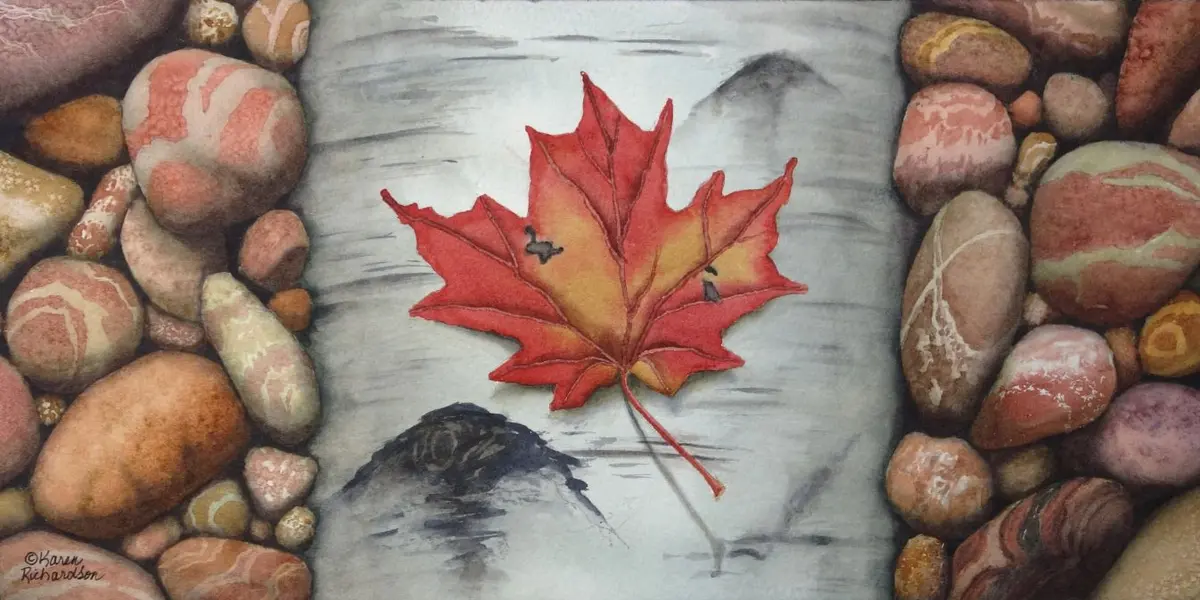 Canada Rocks! #7!, Watercolour On Panel, 6 X 12" (Sold) 1