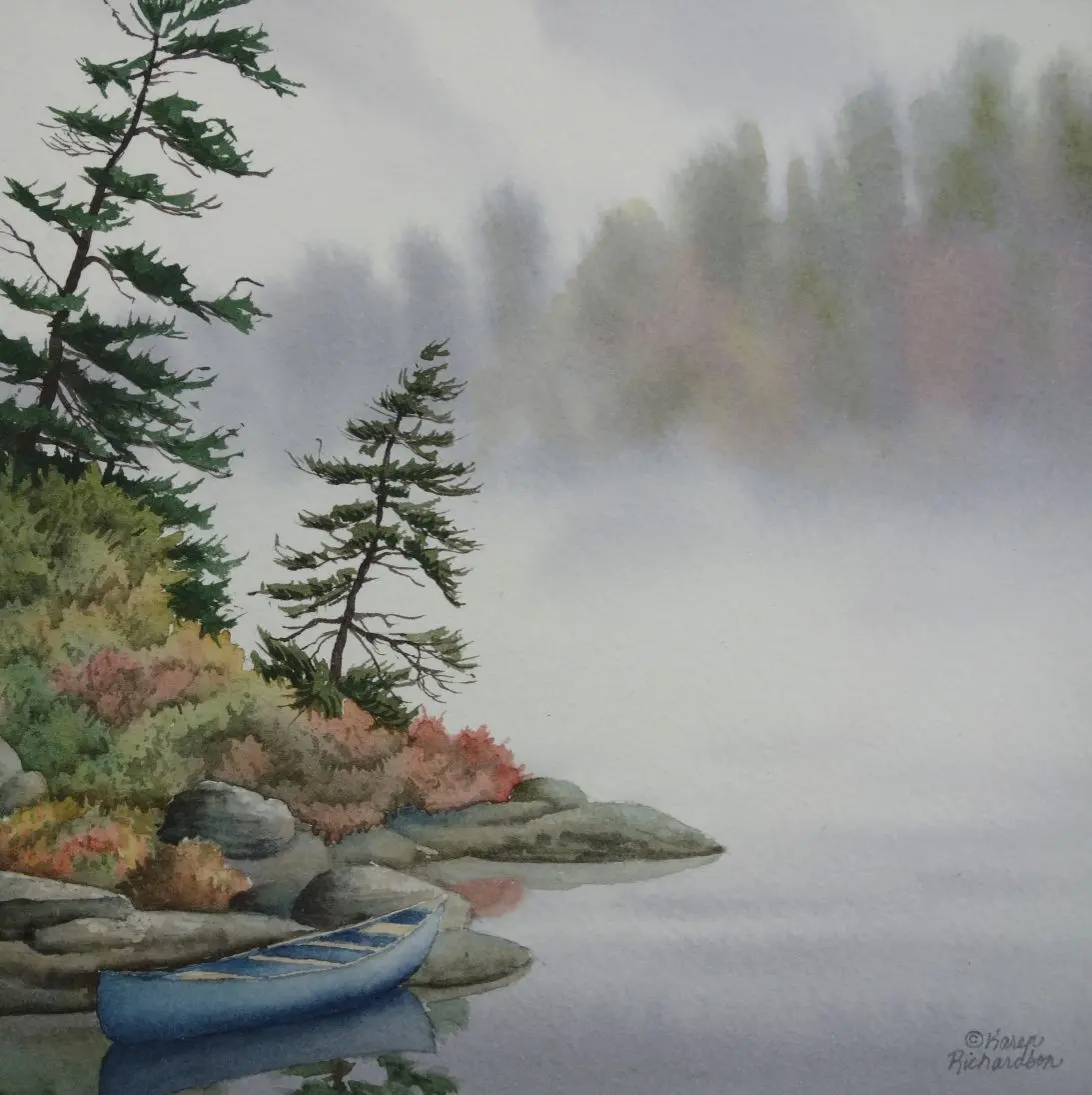 Whispers Of The North, Watercolour On Panel, 8 X 8" (Sold) 1