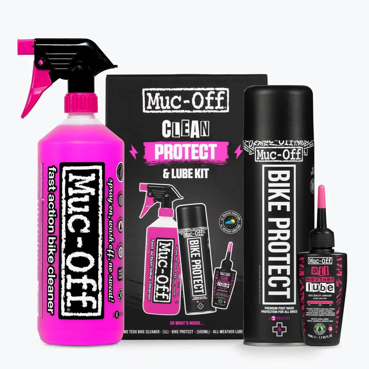 Bicycle Clean Protect And All Weather Lube Kit 1