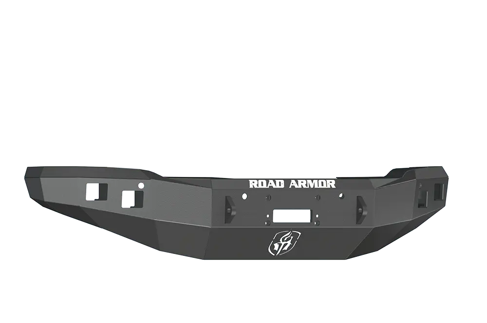 Road Armor Stealth 214R0b 2014-2015 Gmc Sierra 1500 Front Winch Ready Bumper No Guard, Black Finish And Square Fog Light Hole 1