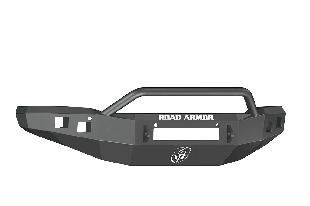 Road Armor Stealth 214R4b-Nw 2014-2015 Gmc Sierra 1500 Front Non-Winch Bumper Pre-Runner Style, Black Finish And Square Fog Light Hole 1