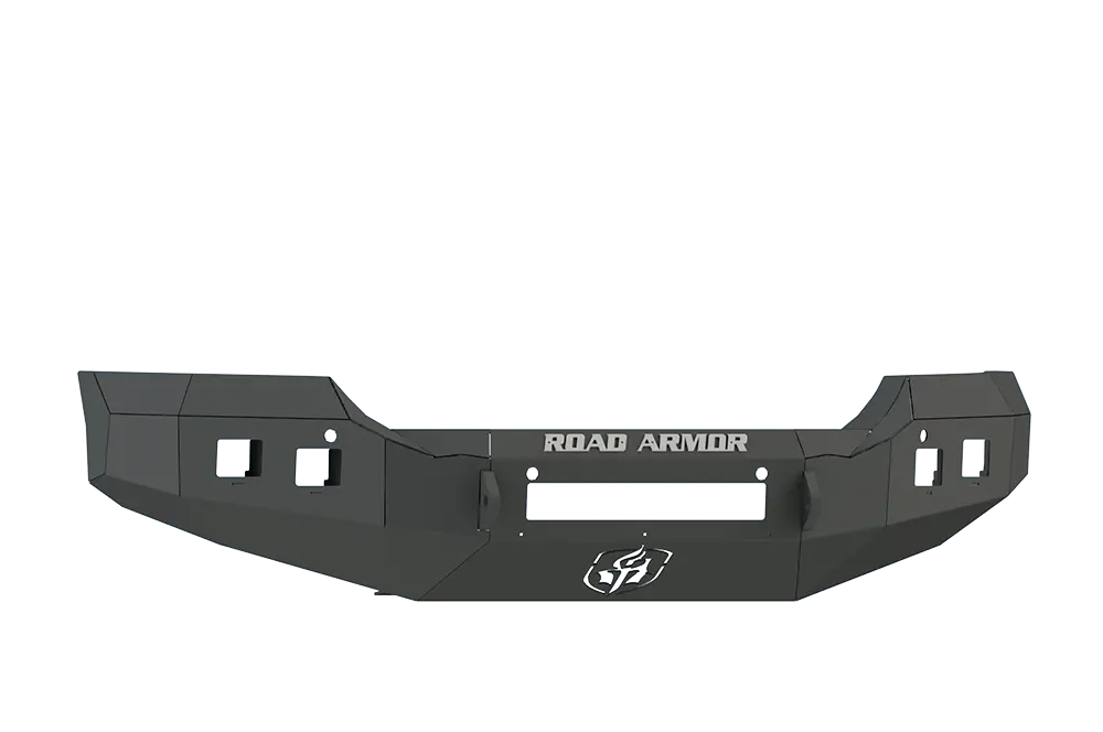 Road Armor Stealth 215R0b-Nw 2015-2018 Gmc Sierra 2500/3500 Front Non-Winch Bumper No Guard, Black Finish And Square Fog Light Hole 1