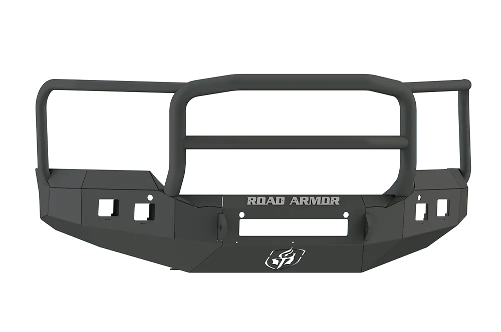 Road Armor Stealth 215R5b-Nw 2015-2018 Gmc Sierra 2500/3500 Front Non-Winch Bumper W Longstar Guard, Black Finish And Square Fog Light Hole 1