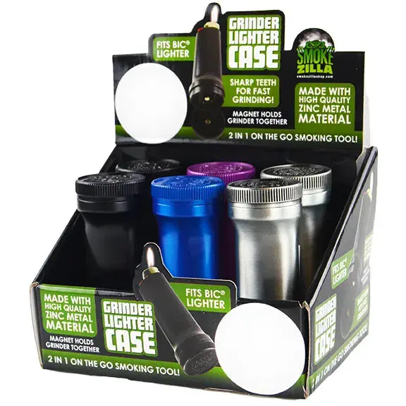Metal Grinder Lighter Case - 6 Pieces Per Retail Ready Display 21943 1