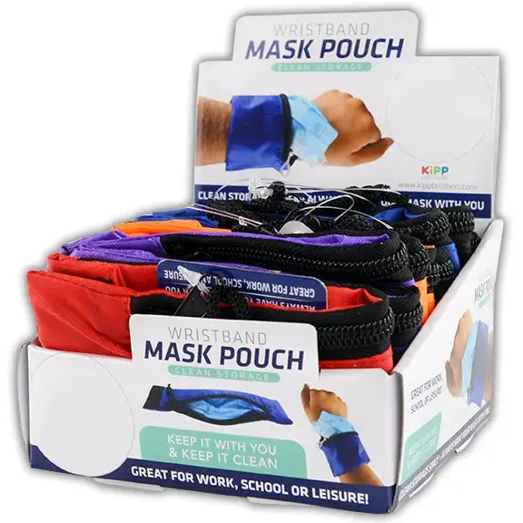 Wristband Mask Pouch - 12 Pieces Per Retail Ready Display 21964 1