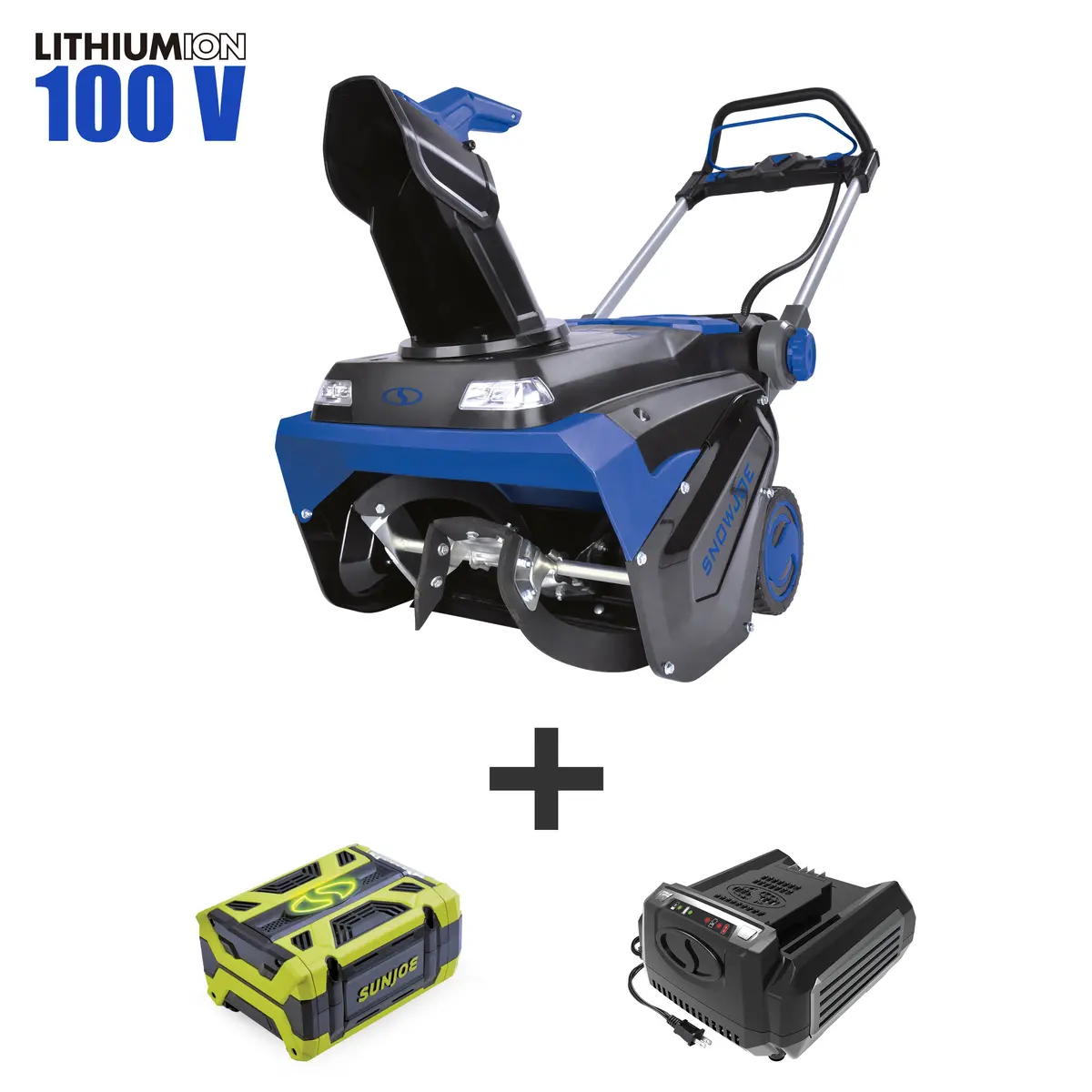 Snow Joe Ion100v-21Sb 100-Volt Ionpro Cordless Brushless Variable Speed Single Stage Snowblower Kit | 21-Inch | W/ 5.0-Ah Battery And Charger 1