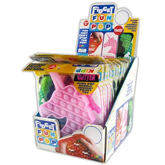 Pop Fidget Jumbo Shape Toy - 12 Pieces Per Retail Ready Display 22200 1