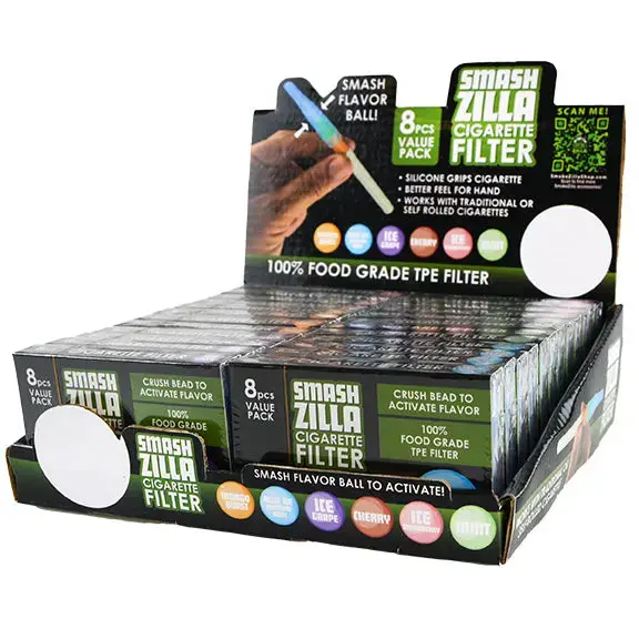 Cigarette Filters With Flavor Assortment - 24 Pieces Per Retail Ready Display 22238 1