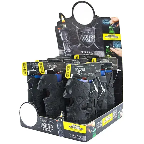 Metal Black Mystic Lighter Case - 12 Pieces Per Retail Ready Display 22263 1