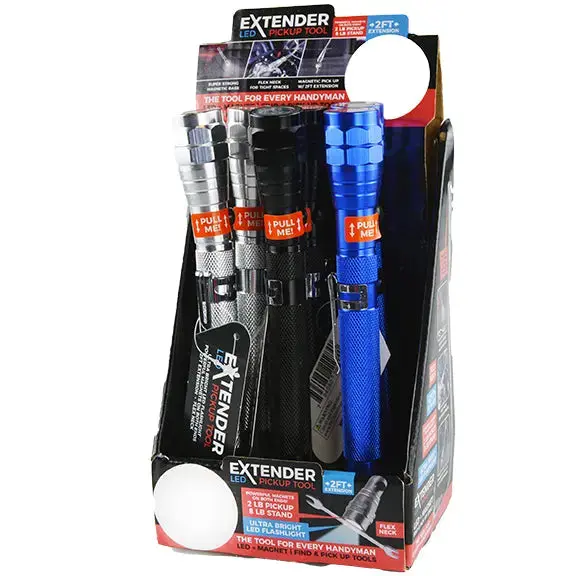Led Flashlight Extender Tool With Magnetic Stand - 6 Pieces Per Retail Ready Display 22583 1