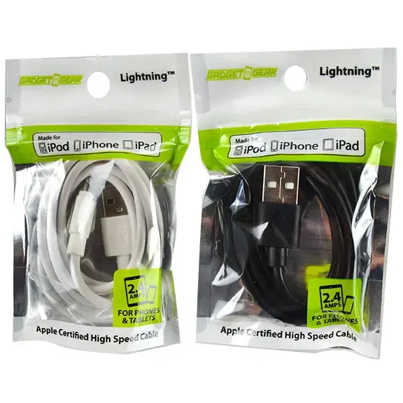 Charging Cable Usb To Lightning 3Ft - 6 Pieces Per Pack 22325 1