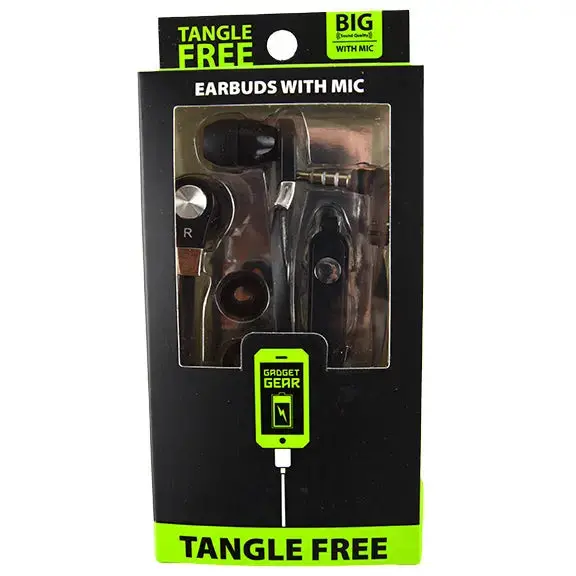 Wired Earbuds With Mic - 3 Pieces Per Pack 22443 1