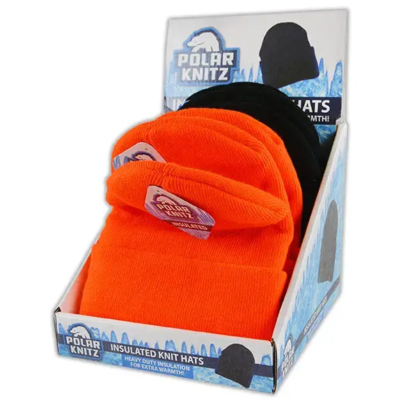 Cuffed Knit Hat Insulated Beanie - 6 Pieces Per Retail Ready Display 22690 1