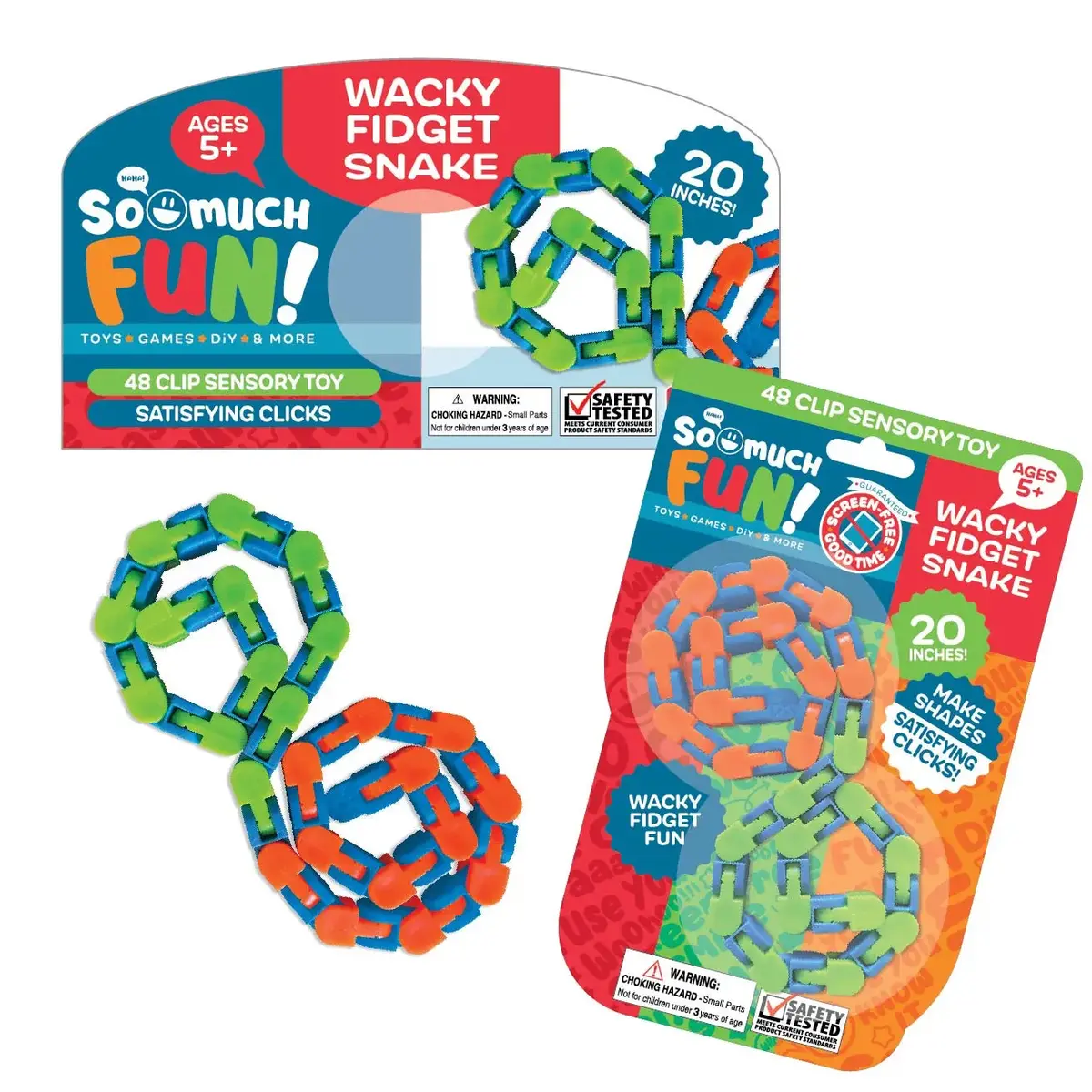 Fidget Track Snake Toy - 24 Pieces Per Pack 22937 1