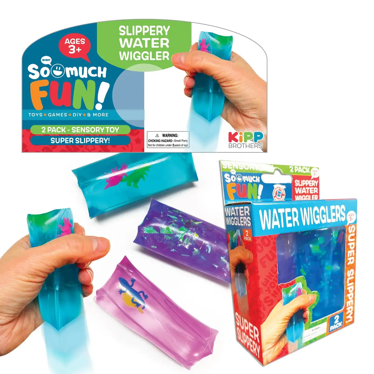 Squish And Squeeze Water Wiggler 2 Pack Set - 12 Pieces Per Pack 22979 1