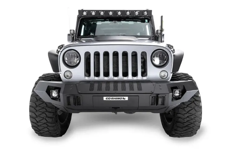 Go Rhino 230116T Jeep Wrangler Jk 2018 Trailline Front Bumper Straight 2