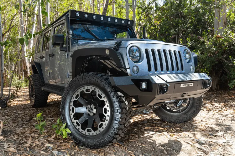 Go Rhino 230116T Jeep Wrangler Jk 2018 Trailline Front Bumper Straight 1