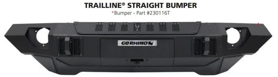 Go Rhino 230116T Jeep Gladiator 2020-2025 Trailline Front Bumper Straight 1