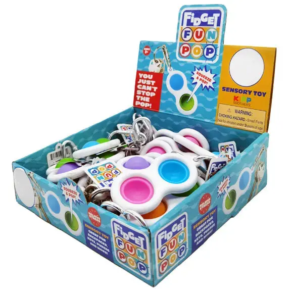 Fidget Pop Key Chain - 24 Pieces Per Retail Ready Display 23028 1
