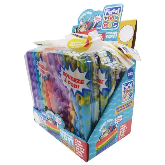 Fidget Pop Pencil Case- 6 Pieces Per Retail Ready Display 23033 1