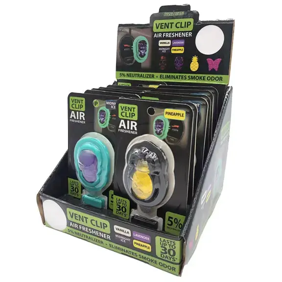 Air Freshener With Vent Clip - 12 Pieces Per Retail Ready Display 23160 1