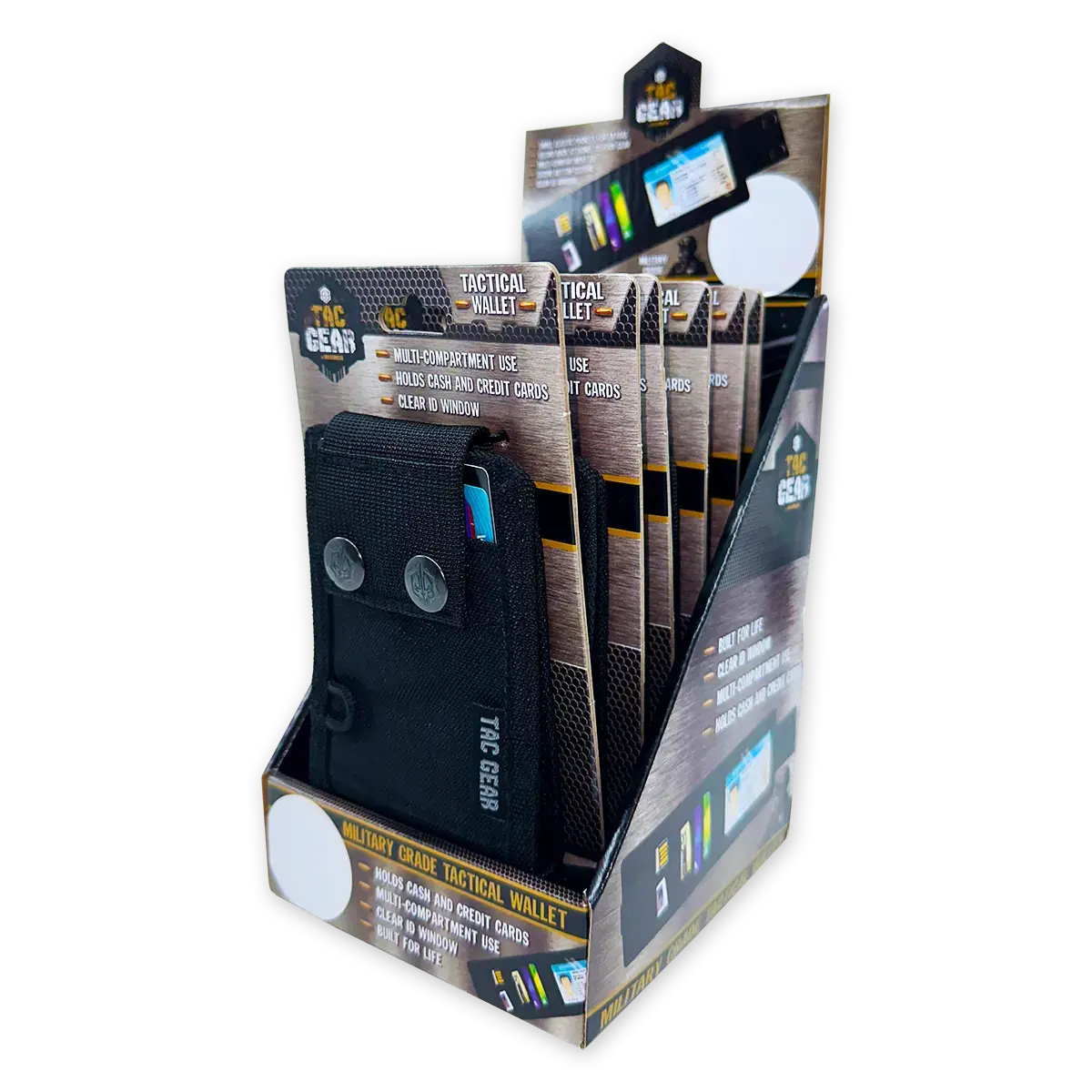 Snap Tactical Wallet With Id Window - 6 Pieces Per Retail Ready Display 23191 1