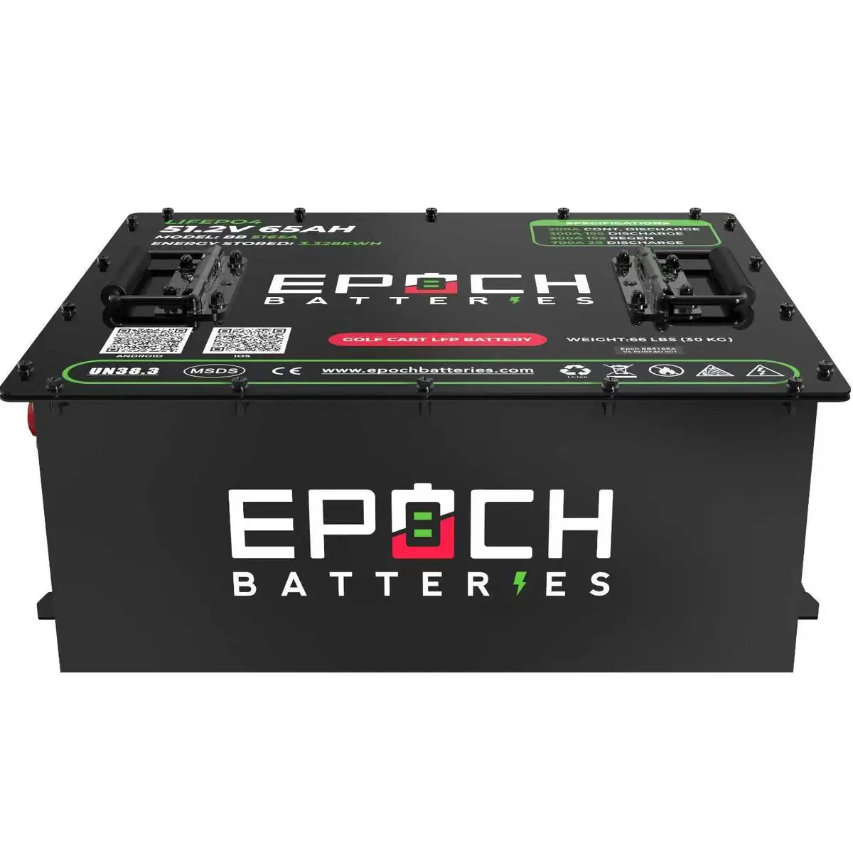 48V 65Ah - Limax Series - Lithium (Lifepo4) Golf Cart Battery - Complete Kit 1