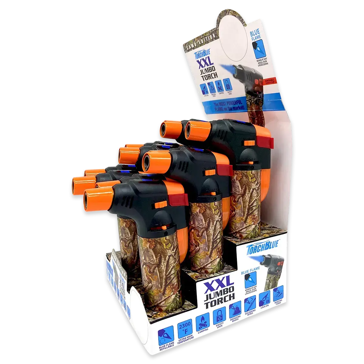 Camo Torch Lighter Xxl  - 12 Pieces Per Retail Ready Display 23927 1