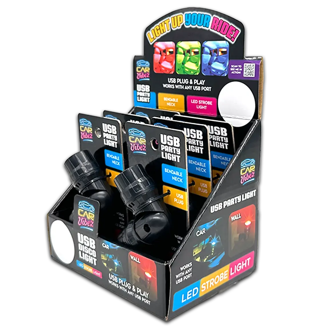 Mood Light Usb Party Light - 6 Pieces Per Retail Ready Display 24061 1