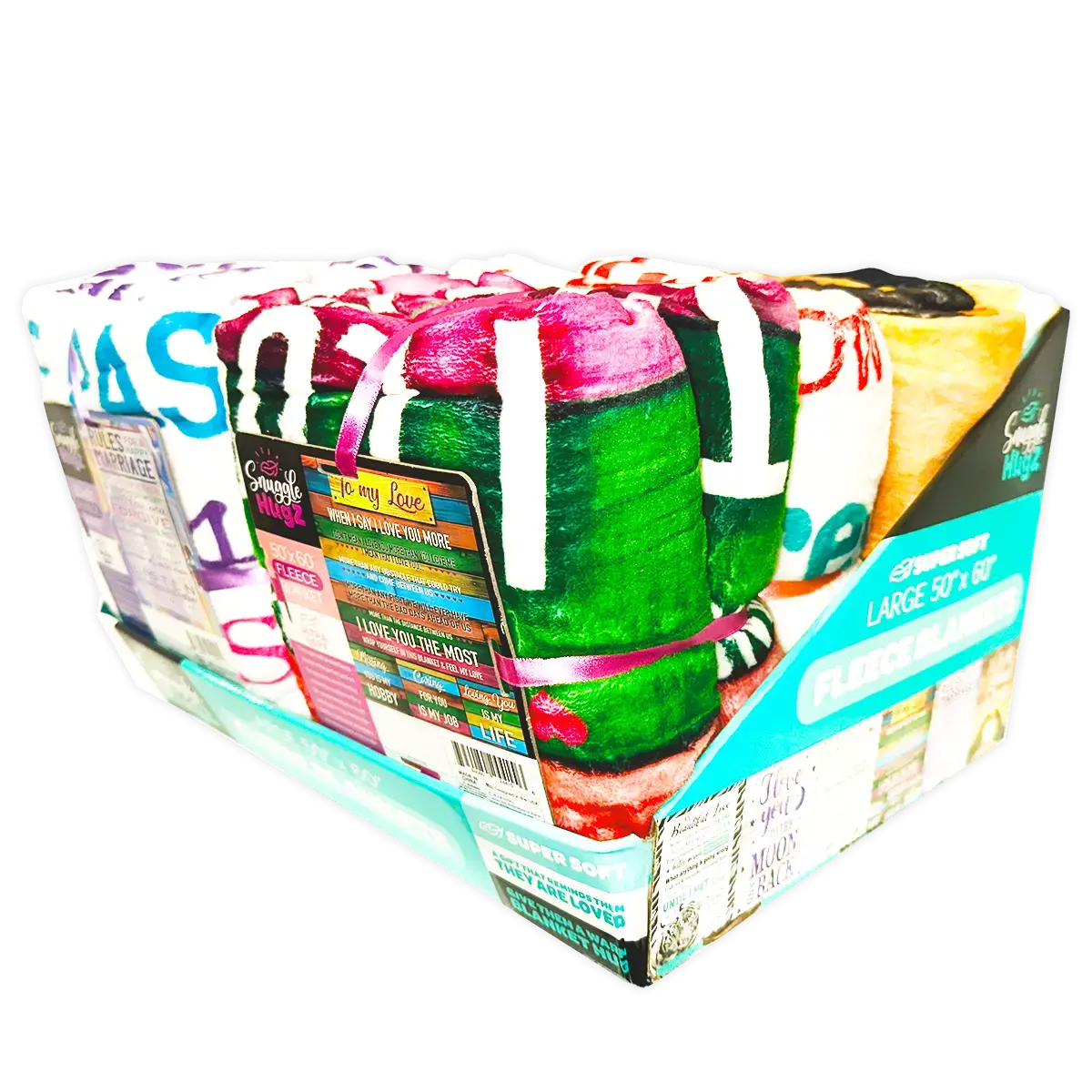 Printed Family Blanket - 6 Pieces Per Retail Ready Display 24415 1
