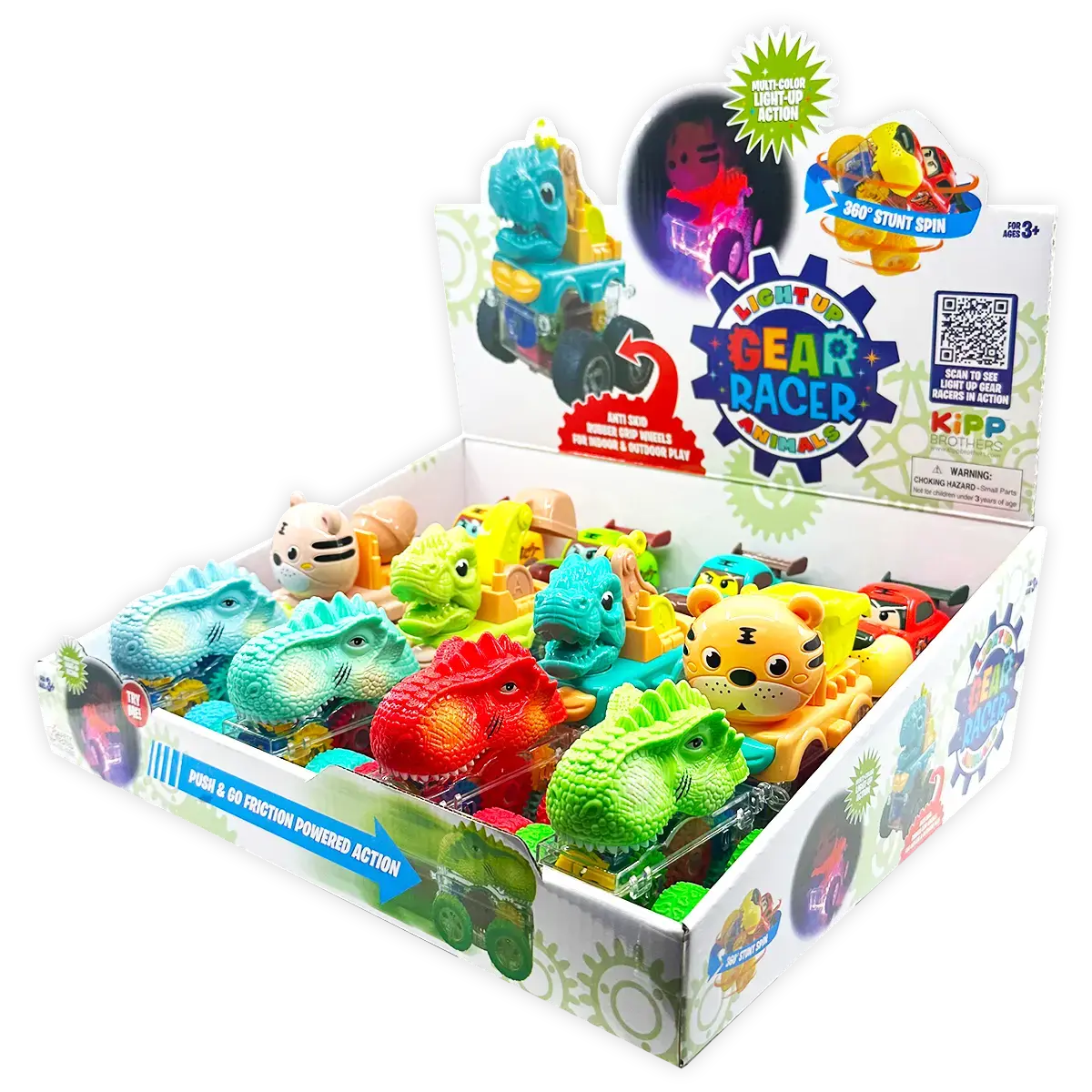 Friction Toy Car Light Up Assortment - 12 Pieces Per Display 24452 1