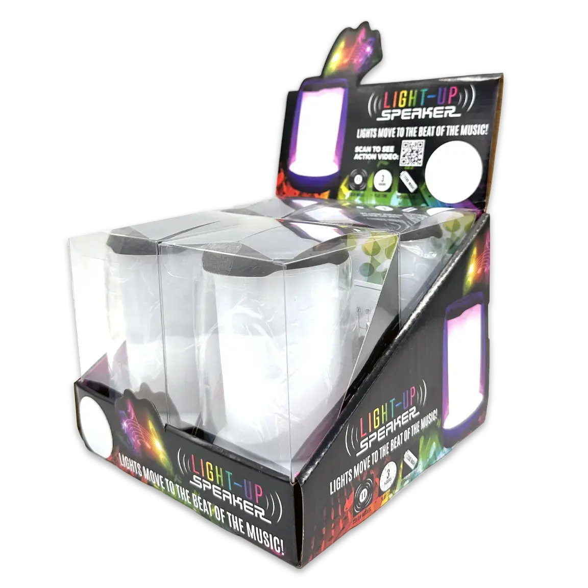 Wireless Speaker With Rgb Lights - 4 Pieces Per Retail Ready Display 24543 1