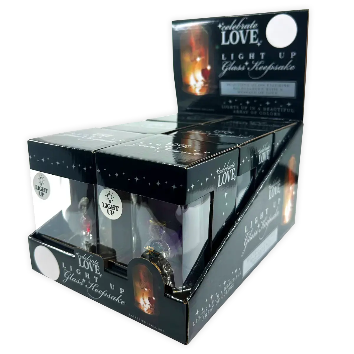 Light-Up Glass Keepsake - 6 Pieces Per Retail Ready Display 24545 1