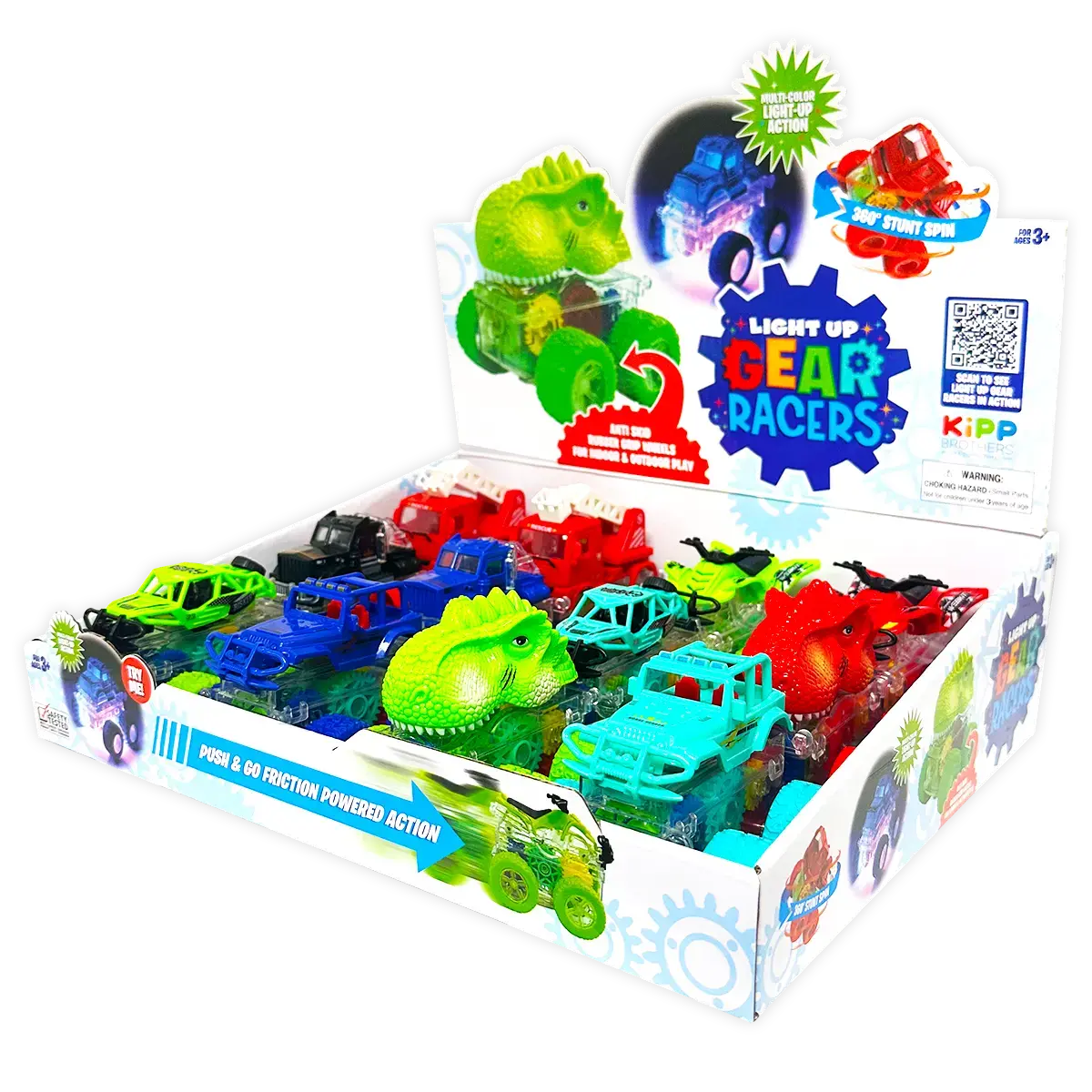 Friction Toy Car Light Up Assortment - 12 Pieces Per Retail Ready Display 24887 1