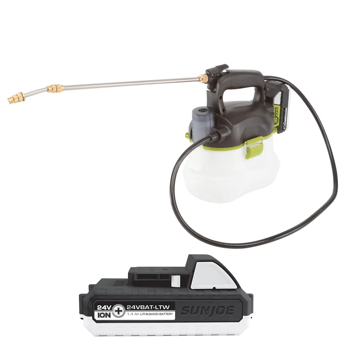 Sun Joe 24V-Gs-Ltw 24-Volt* Ionmax Multi-Purpose Chemical Sprayer Kit | W/ 1.3-Ah Battery + Charger 1