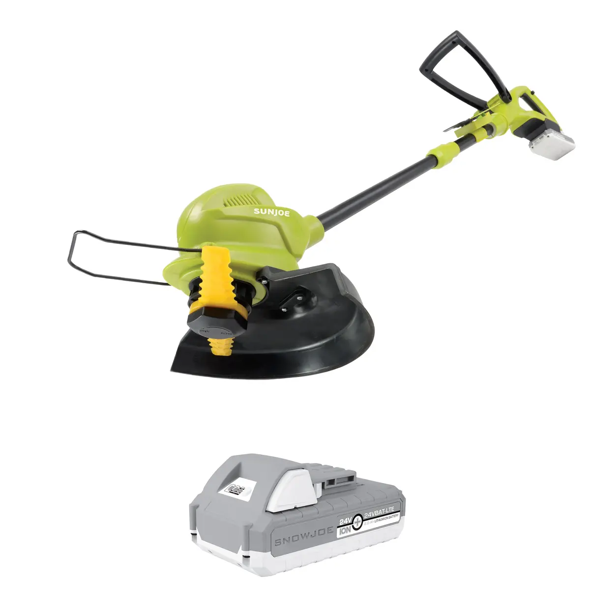 Sun Joe 24V-Sb10-Lte 24-Volt* Ionmax Cordless Sharperblade Stringless Lawn Trimmer Kit | 10-Inch | W/ 2.0-Ah Battery + Charger 1