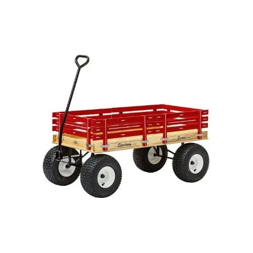 24″ X 40″ (Red) 800 Speedway Express Hd Wagon W/ Side Racks 1200 # 1
