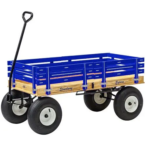24″ X 48″ (Blue) 630 Speedway Express Hd Wagon W/ Brakes 1200 # 1