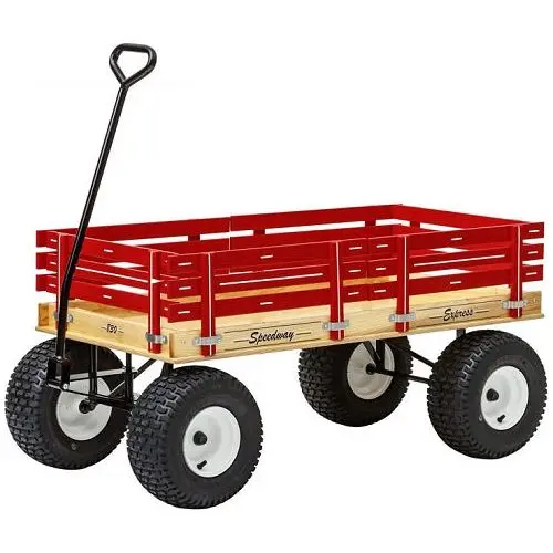 24″ X 48″ (Red) 830 Speedway Express Hd Wagon W/ Side Racks 1200 # 1