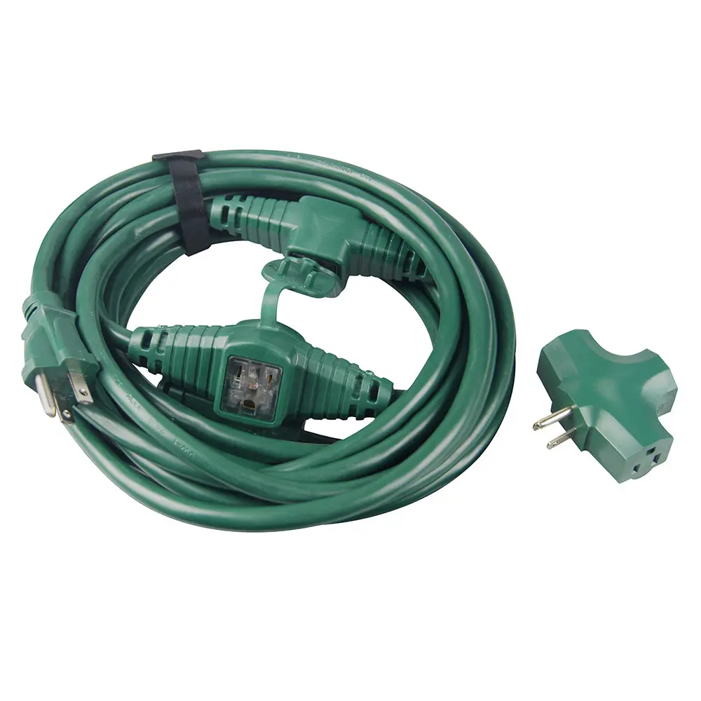 Snow Joe + Sun Joe Pjext25mo-Grn Indoor + Outdoor Extension Cord | 25-Foot | Cord Connect Adapter | Green 2