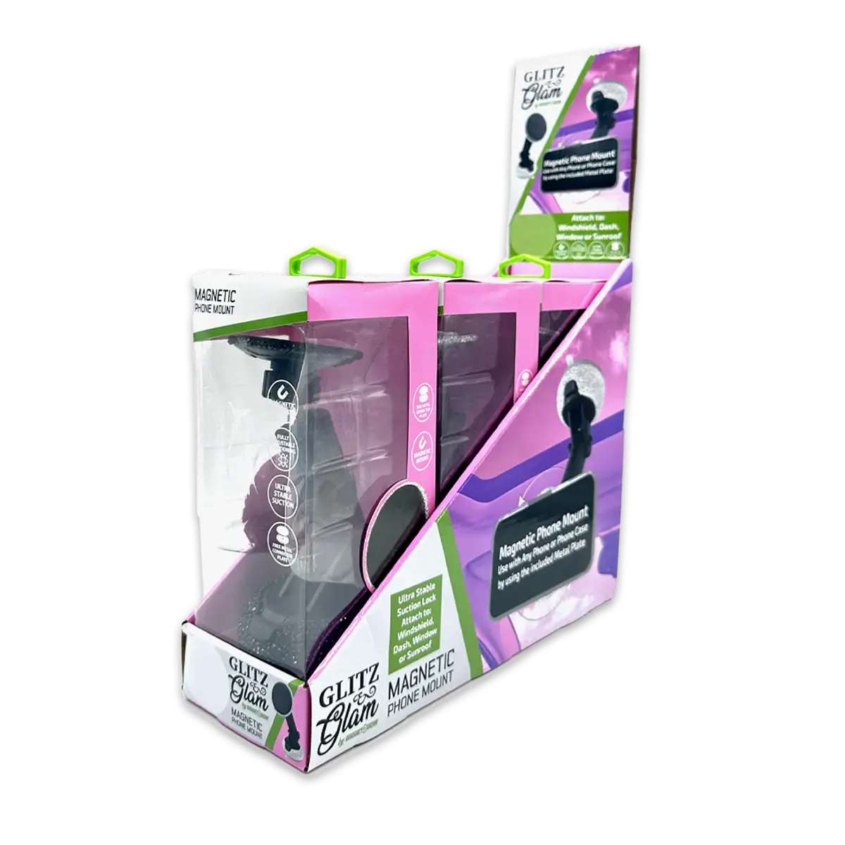 Large Rhinestone Phone Mount - 3 Pieces Per Retail Ready Display 25160 1
