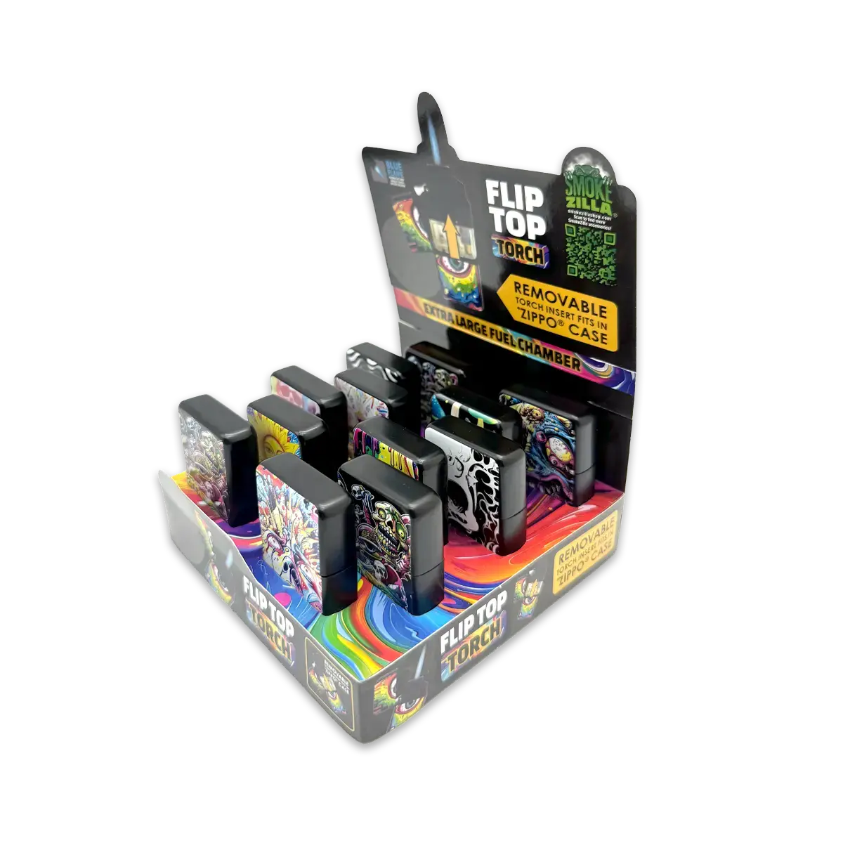 Mind Bending Metal Flip Torch Lighter - 12 Pieces Per Retail Ready Display 25259 1