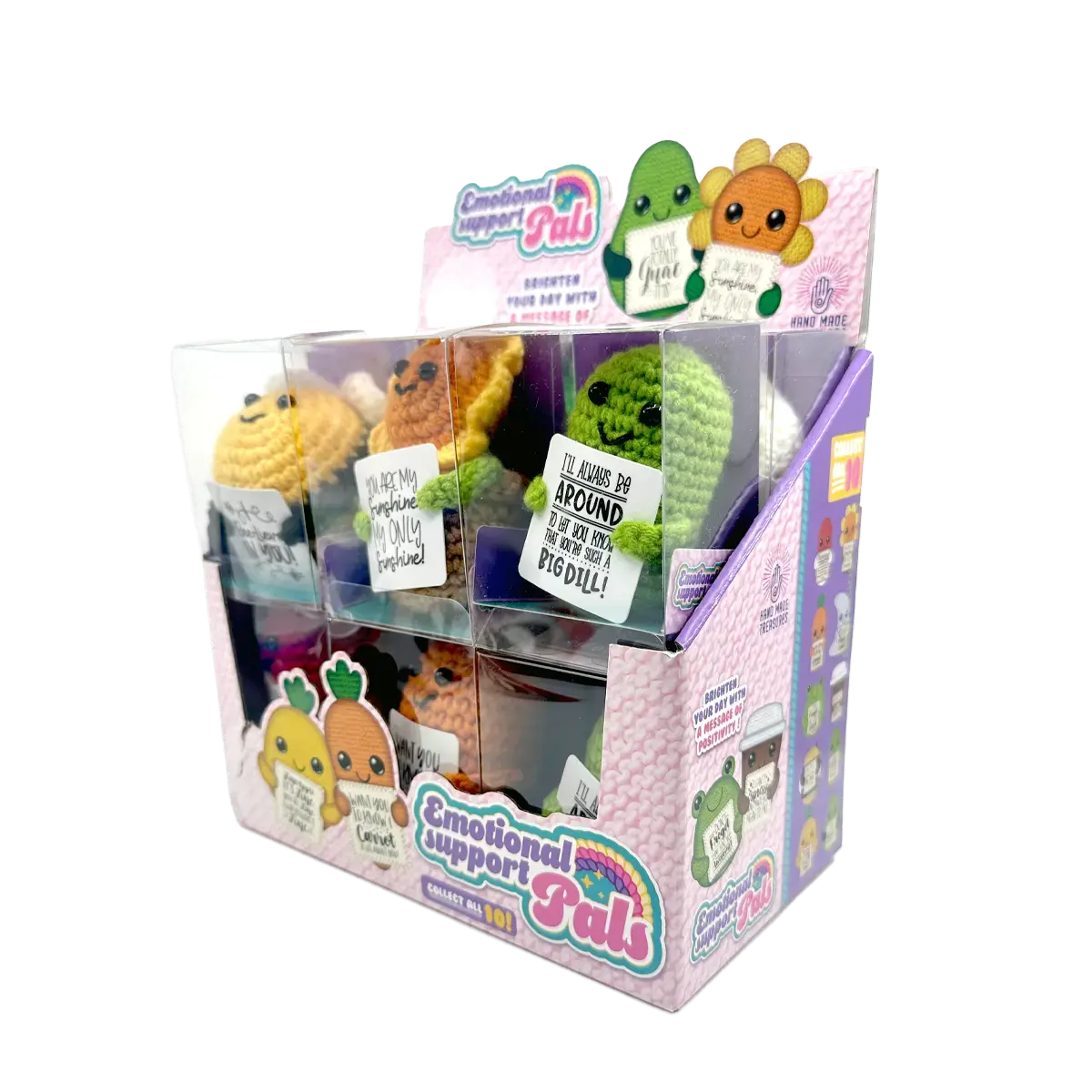 Emotional Support Keepsake Crochet Plush Pals - 12 Pieces Per Retail Ready Display 25287 1