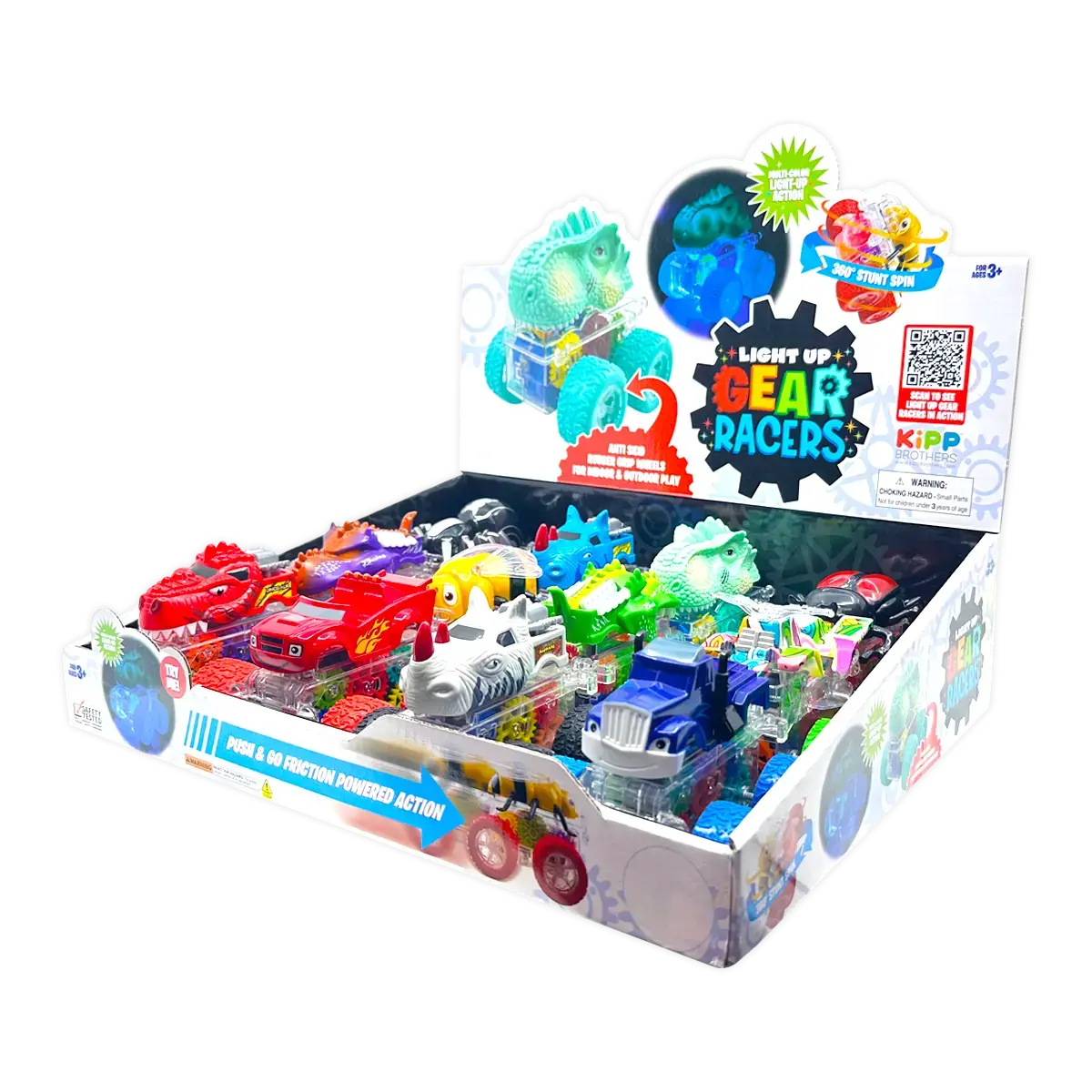 Friction Toy Car Light Up Assortment - 12 Pieces Per Retail Ready Display 25302 1