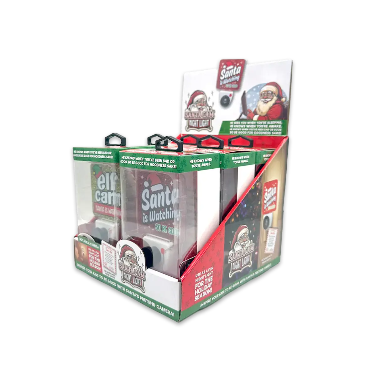 Christmas Cam Night Light Ac Wall - 6 Pieces Per Retail Ready Display 25347 1
