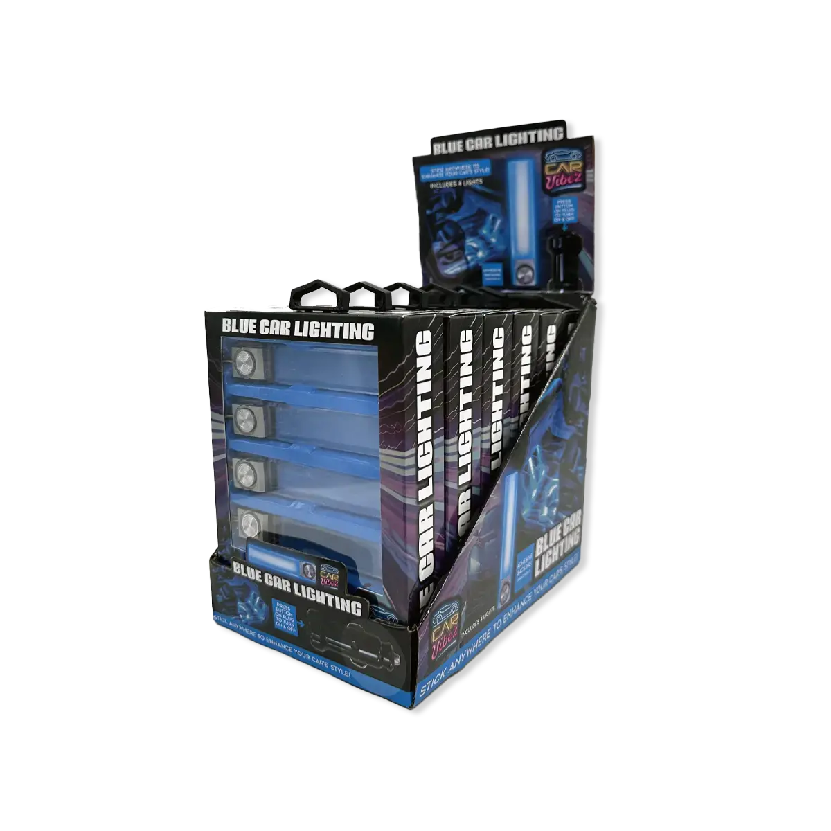 Blue Mood Car Lighting 4 Pack - 6 Pieces Per Retail Ready Display 25348 1