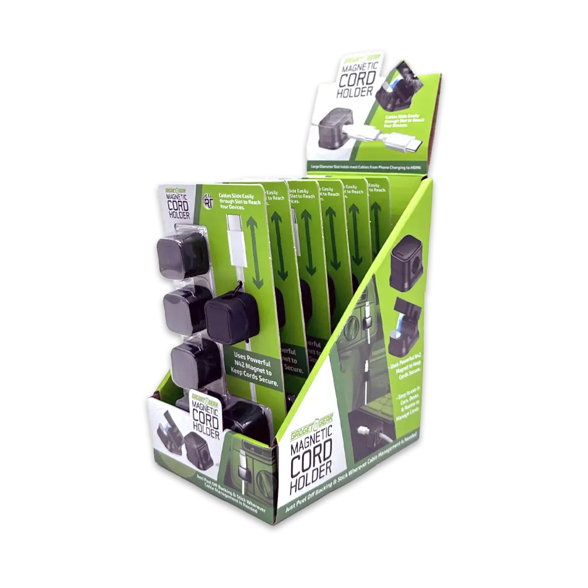 Magnetic Cord Holder 6 Pack Set - 6 Pieces Per Retail Ready Display 25374 1